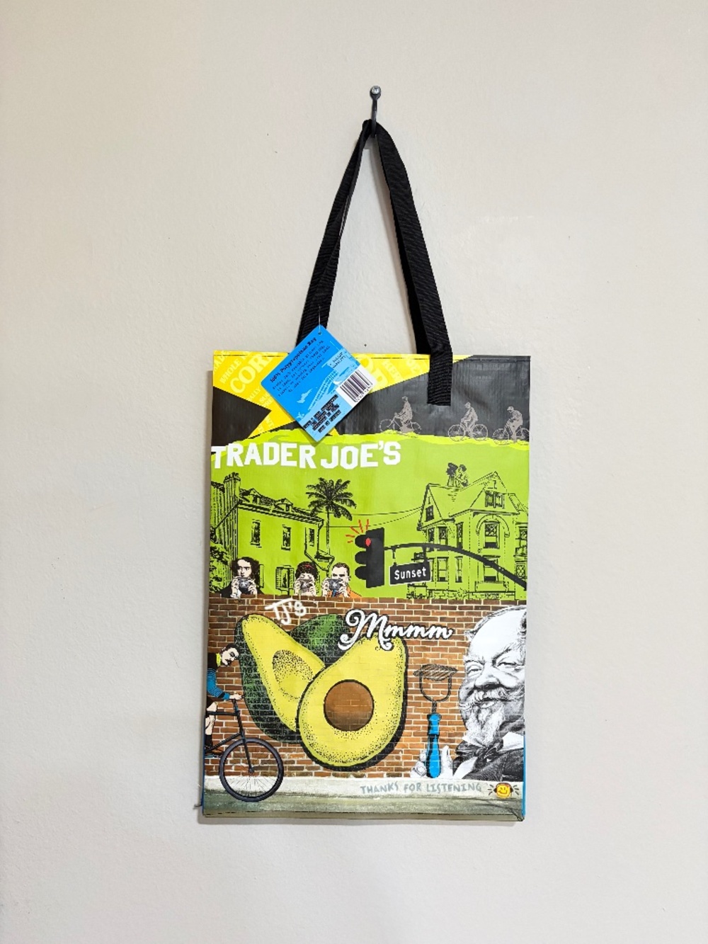 NWT Trader Joe's Graphic Tote Bag